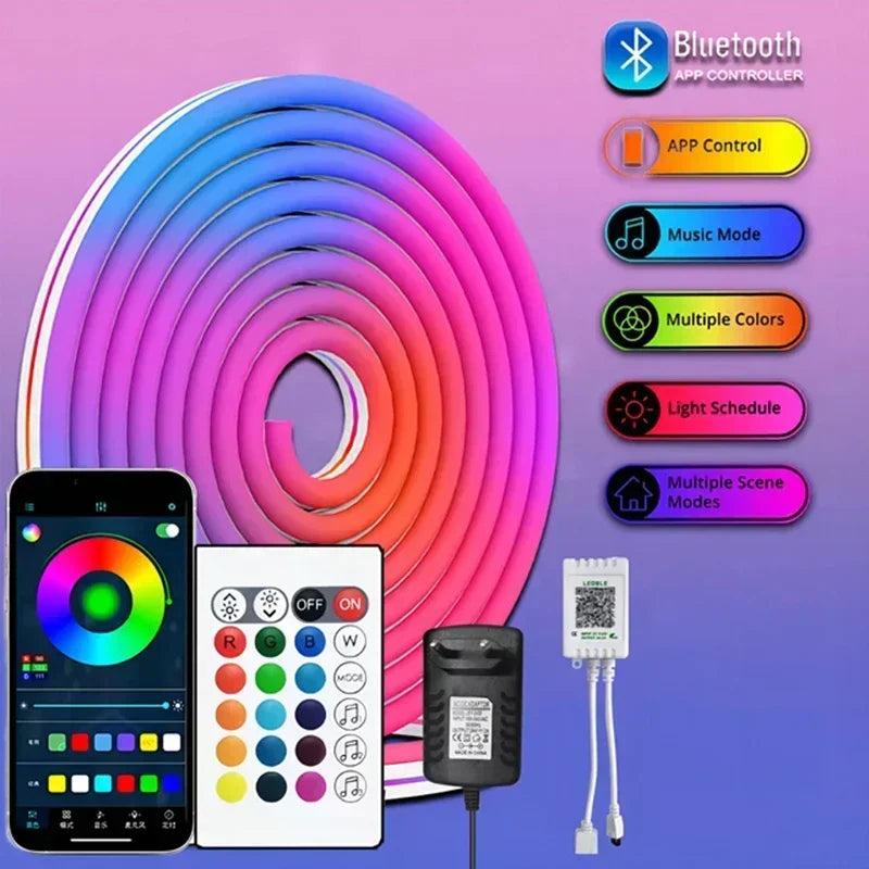 Smart Neon LED Strip Light with App Control
