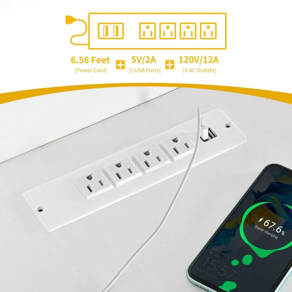 L-Shaped Corner Desk with Drawers and Bookshelf