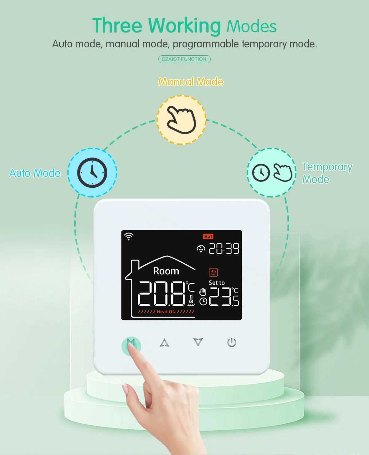 Tuya Smart WiFi Thermostat – Floor Heating & Gas Boiler Compatible
