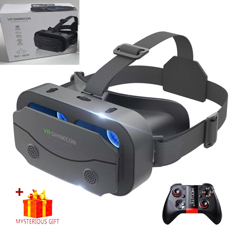 VR Headset with 3D Lenses – Virtual Reality Goggles for Smartphones