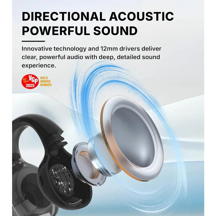 R1 Open-Ear True Wireless Bluetooth 5.4 Earbuds