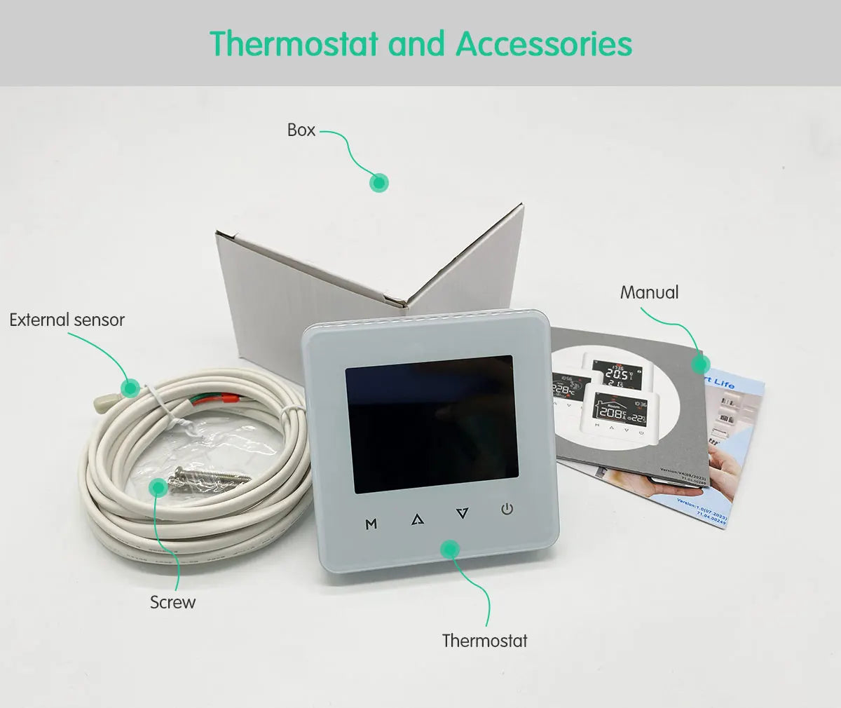 Tuya Smart WiFi Thermostat – Floor Heating & Gas Boiler Compatible