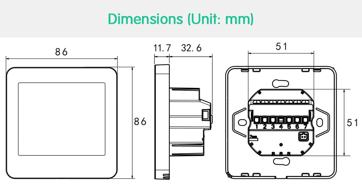 Tuya Smart WiFi Thermostat – Floor Heating & Gas Boiler Compatible