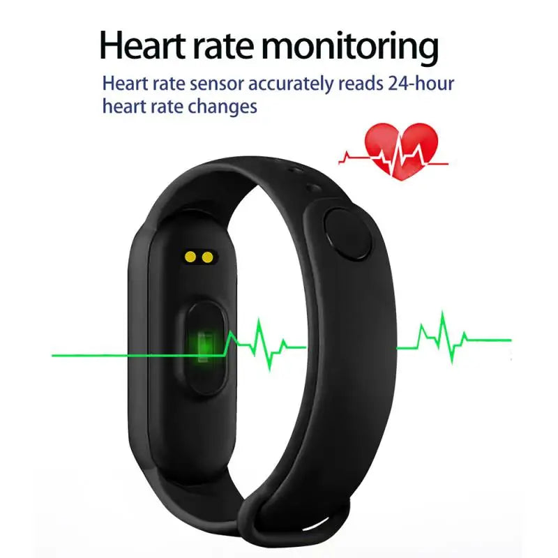 M6 Fitness Smartwatch with Heart & BP Monitor