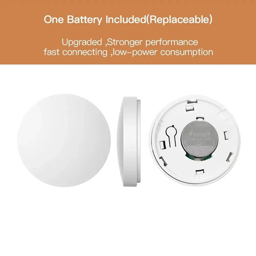 Tuya Zigbee Smart Wireless Button – Scene Control & Voice Assistant Support