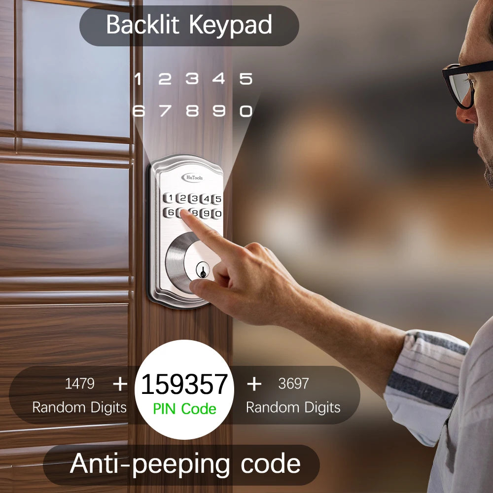 Hutools Keyless Keypad Smart Door Lock
