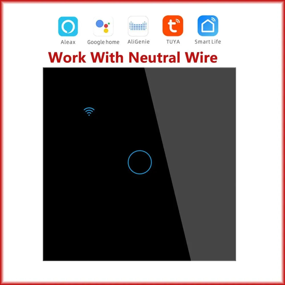 WiFi Smart Touch Light Switch EU 1-4 Gang