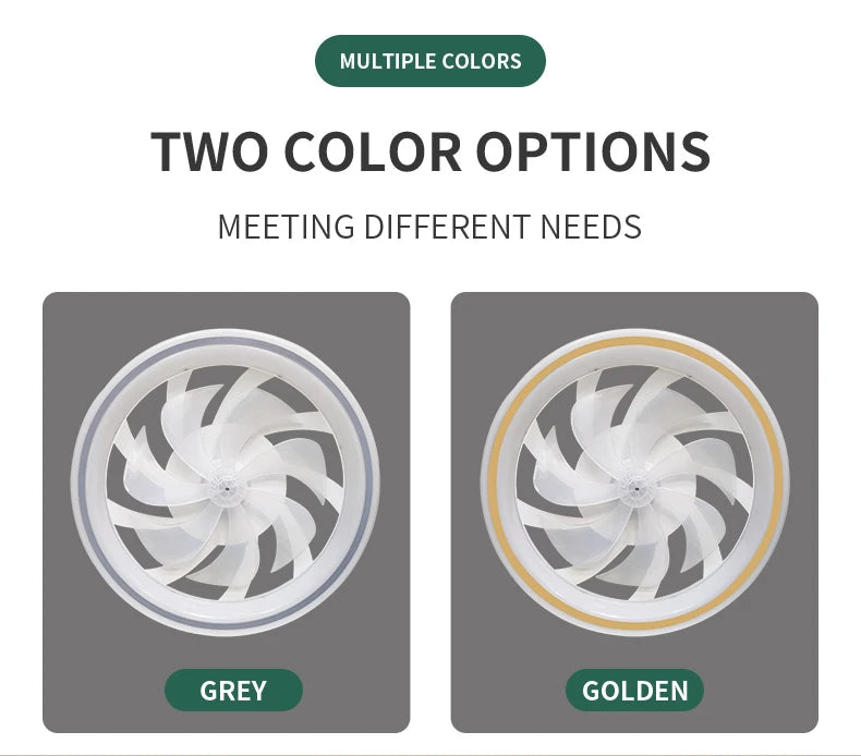 Modern LED Ceiling Fan Light – Remote Control, Smart Home Ready