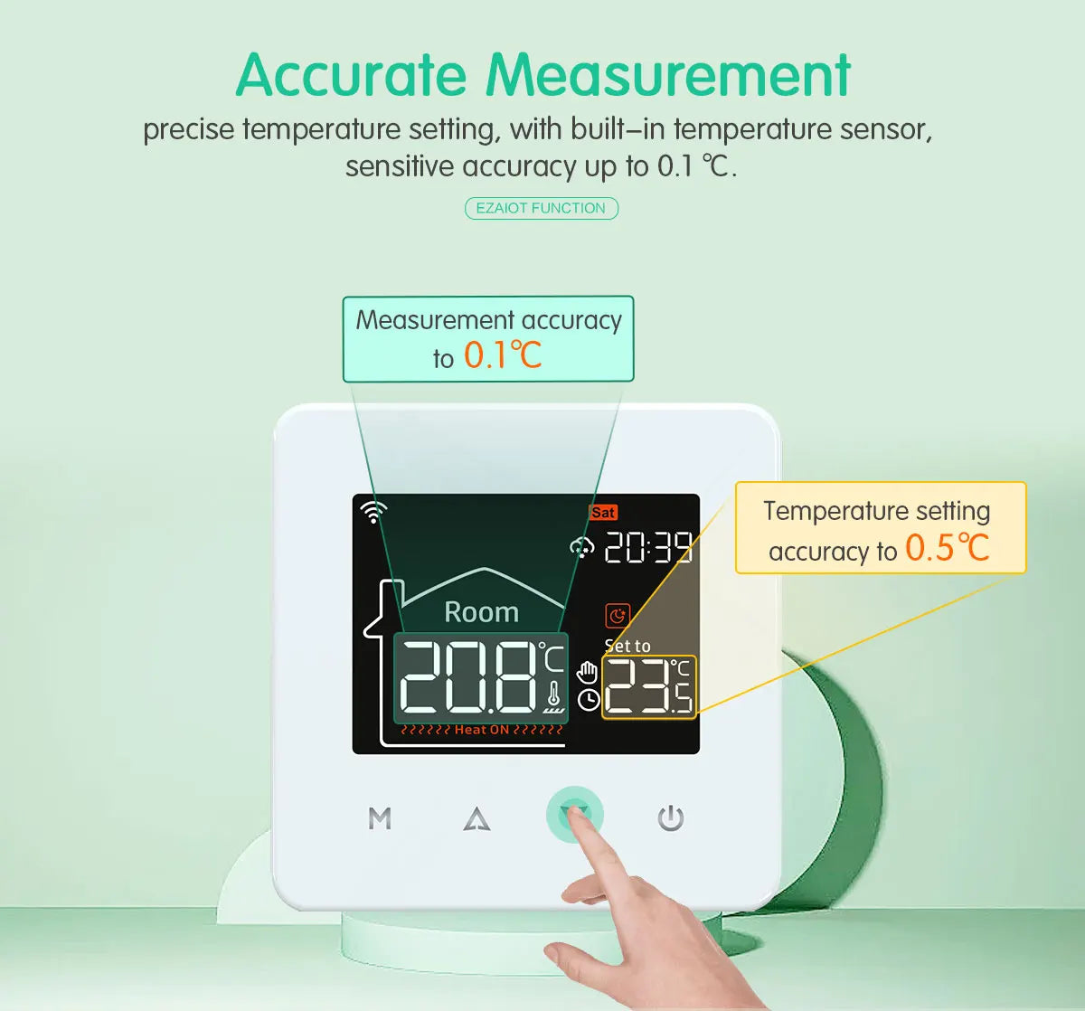 Tuya Smart WiFi Thermostat – Floor Heating & Gas Boiler Compatible