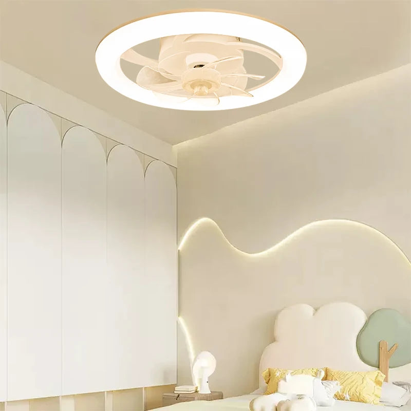 Modern LED Ceiling Fan Light – Remote Control, Smart Home Ready