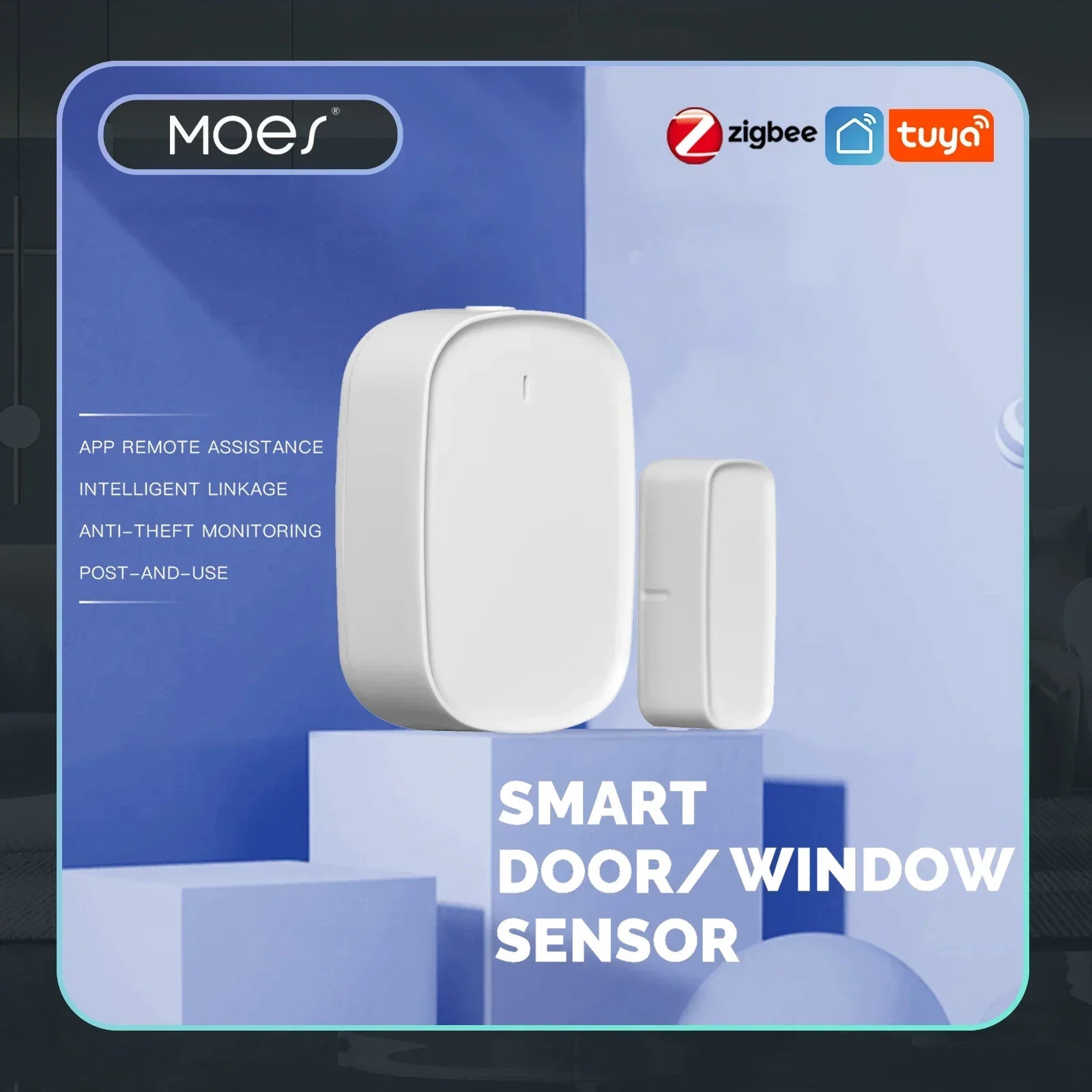 MOES Tuya ZigBee Smart Window Door Sensor