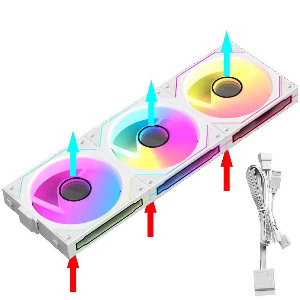UMPEAK MX120 360mm Modular Wireless Splicing PC Cooling Fan