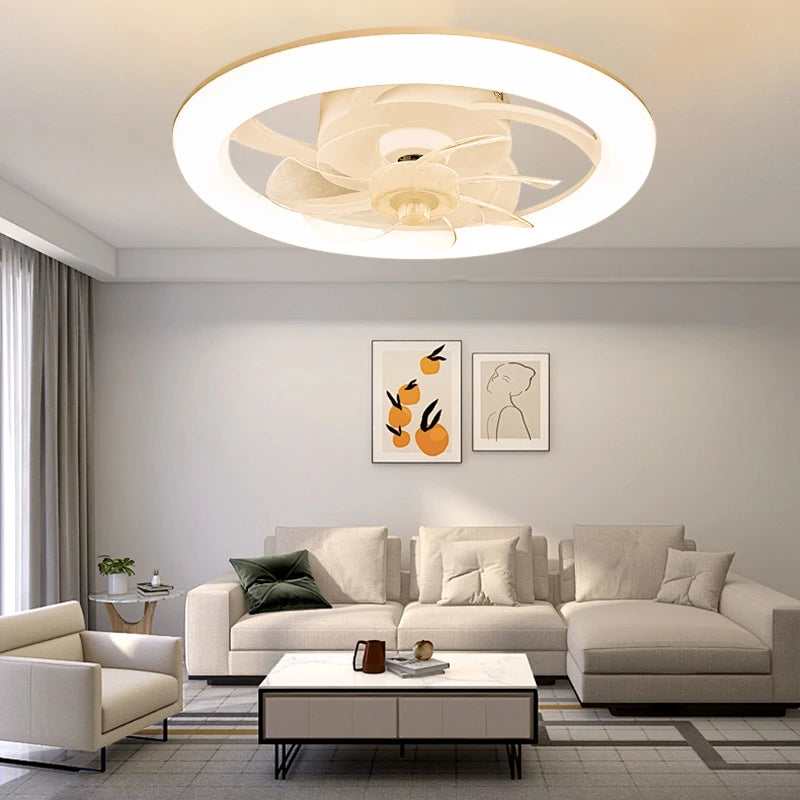 Modern LED Ceiling Fan Light – Remote Control, Smart Home Ready