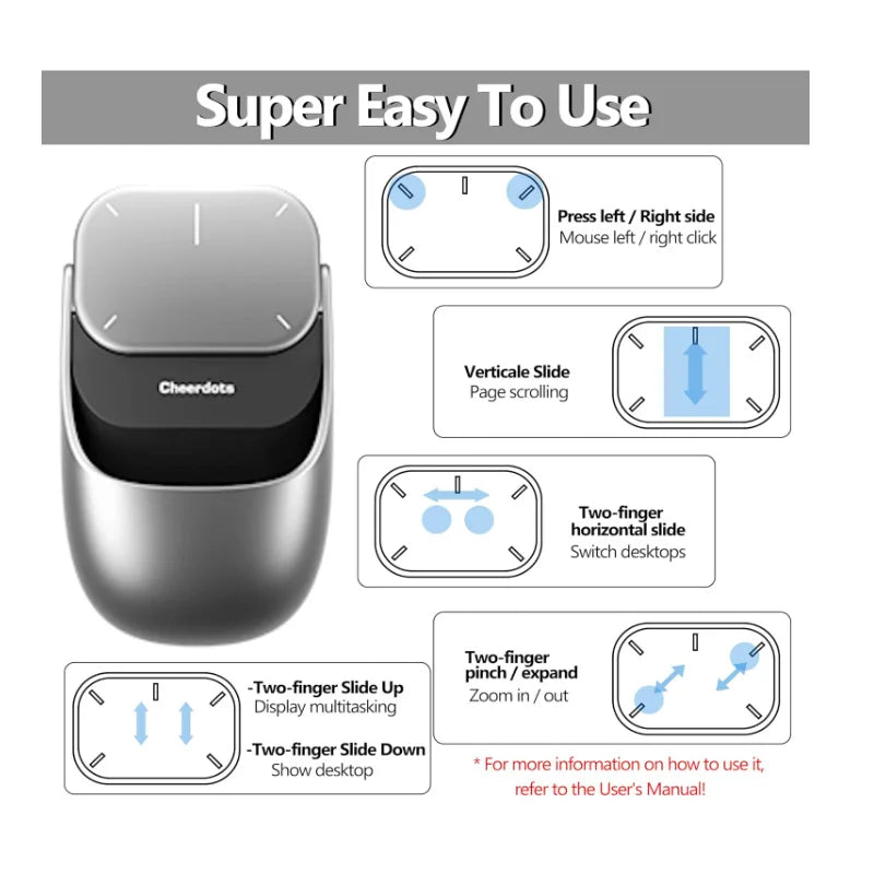 Cheerdots2 Smart AI Wireless Mouse – Bluetooth, Voice & ChatGPT Integration