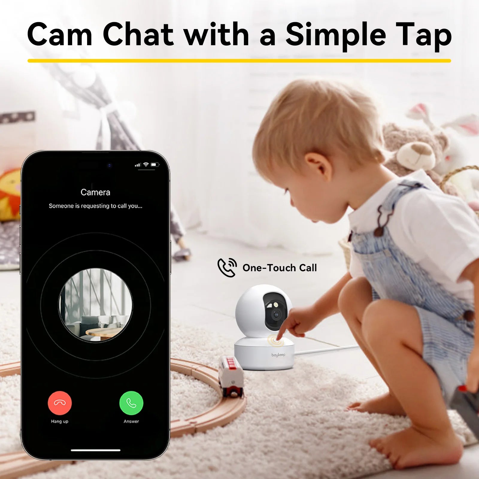 BoyKeep 3MP 5G/2.4GHz WiFi Smart Baby Monitor