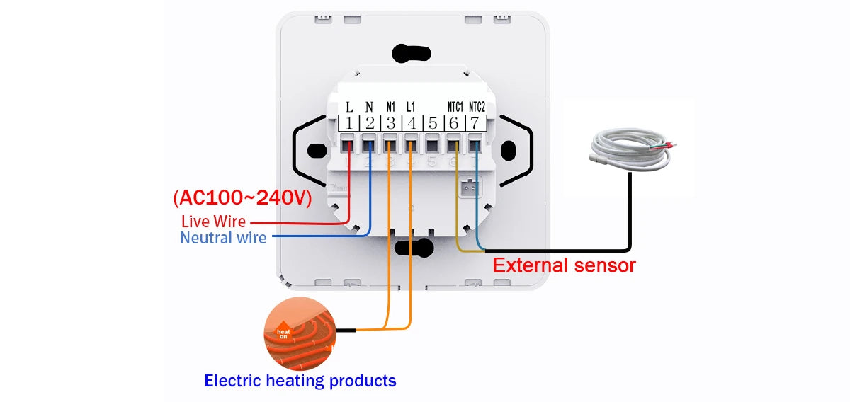 Tuya Smart WiFi Thermostat – Floor Heating & Gas Boiler Compatible