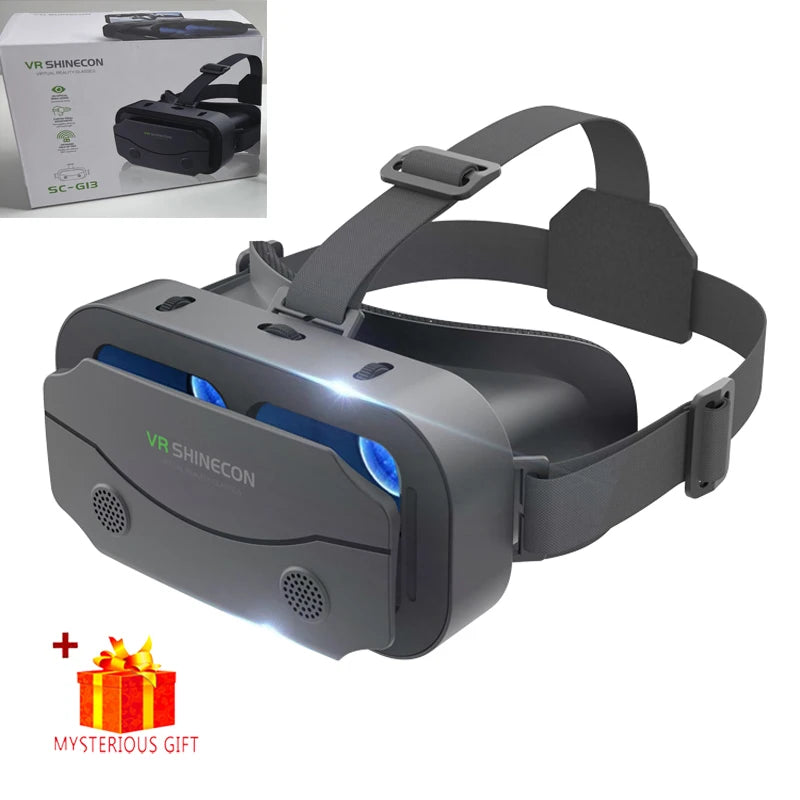 VR Headset with 3D Lenses – Virtual Reality Goggles for Smartphones
