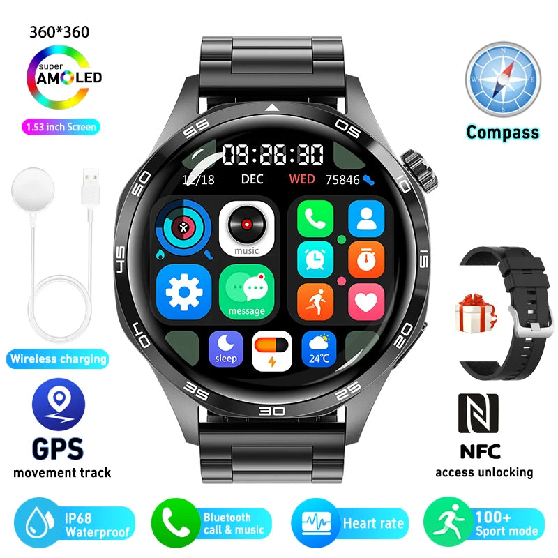 HUAWEI GT5 Pro 2024 GPS NFC Smartwatch