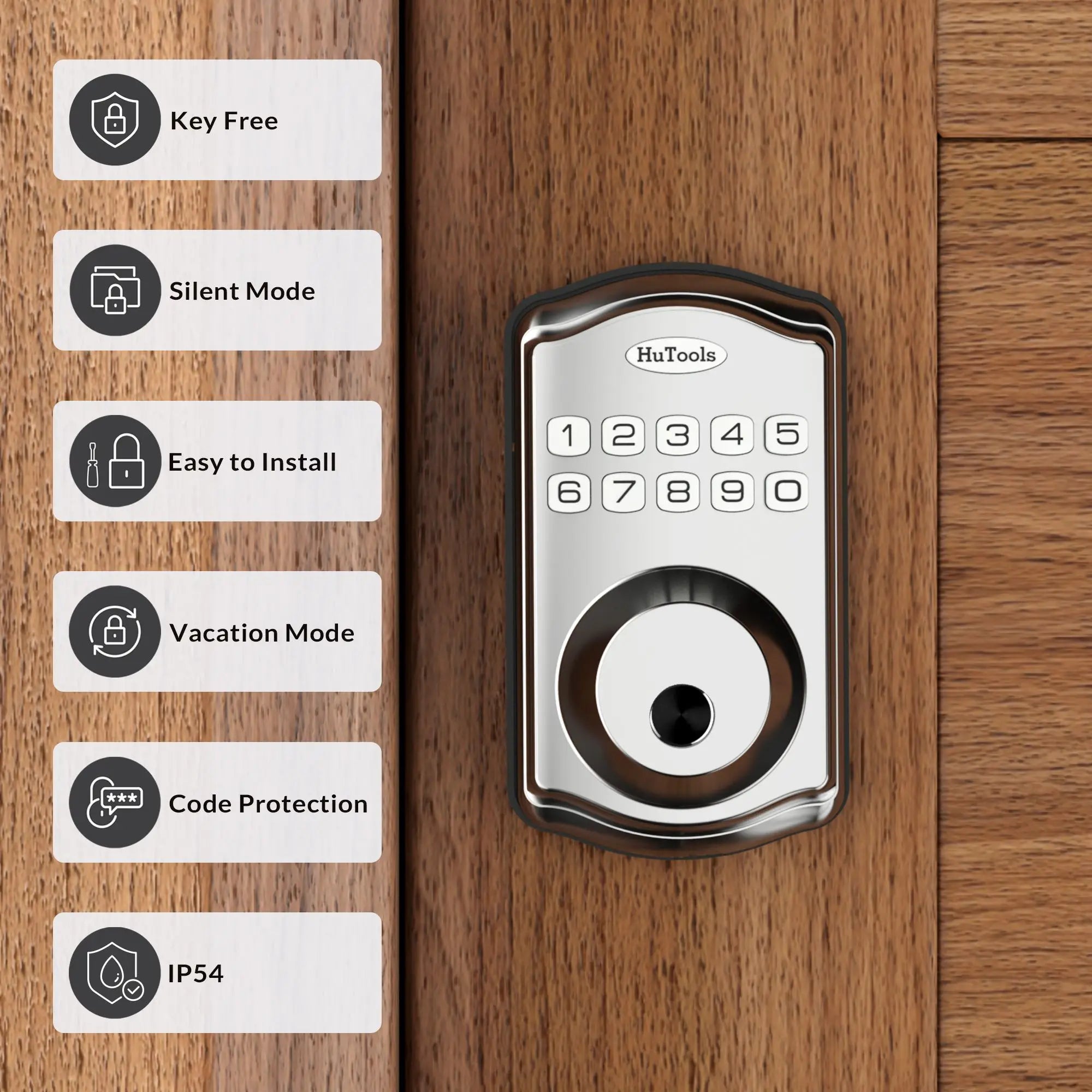 Smart Fingerprint Keypad Door Lock Deadbolt