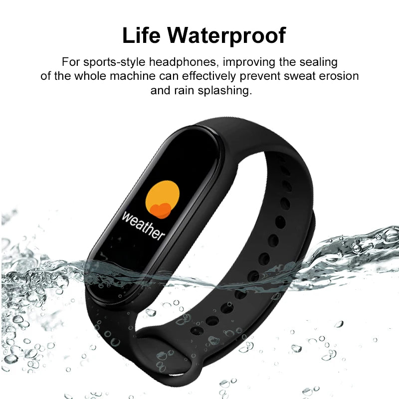 M6 Fitness Smartwatch with Heart & BP Monitor