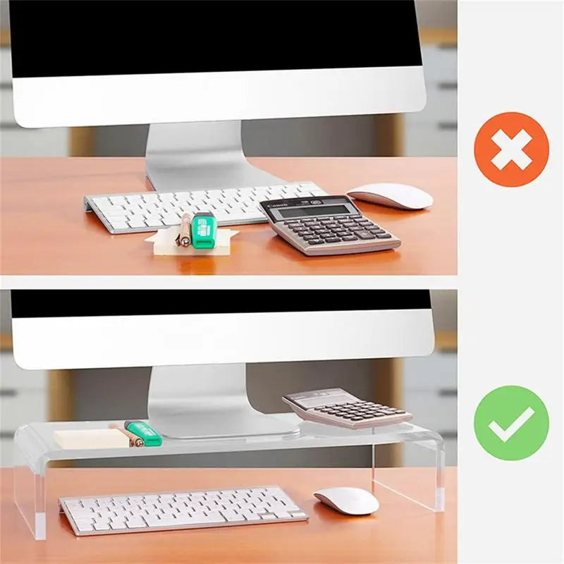 Acrylic Monitor Stand Riser