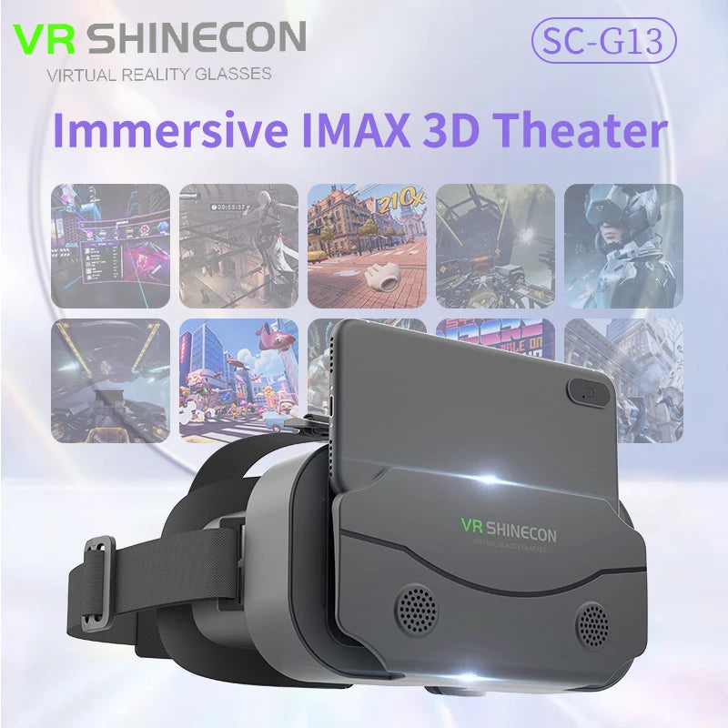 VR Headset with 3D Lenses – Virtual Reality Goggles for Smartphones