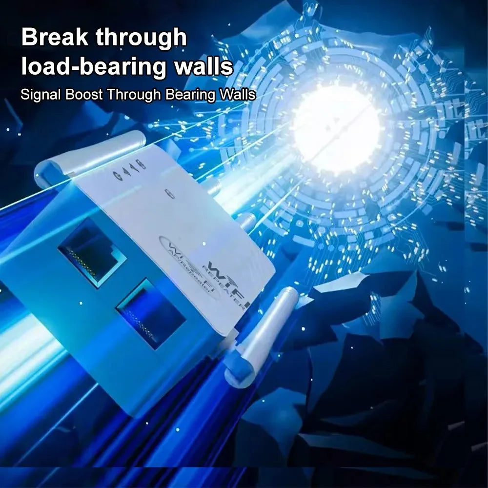 1200Mbps Dual-Band WiFi Repeater – Signal Booster & Range Extender