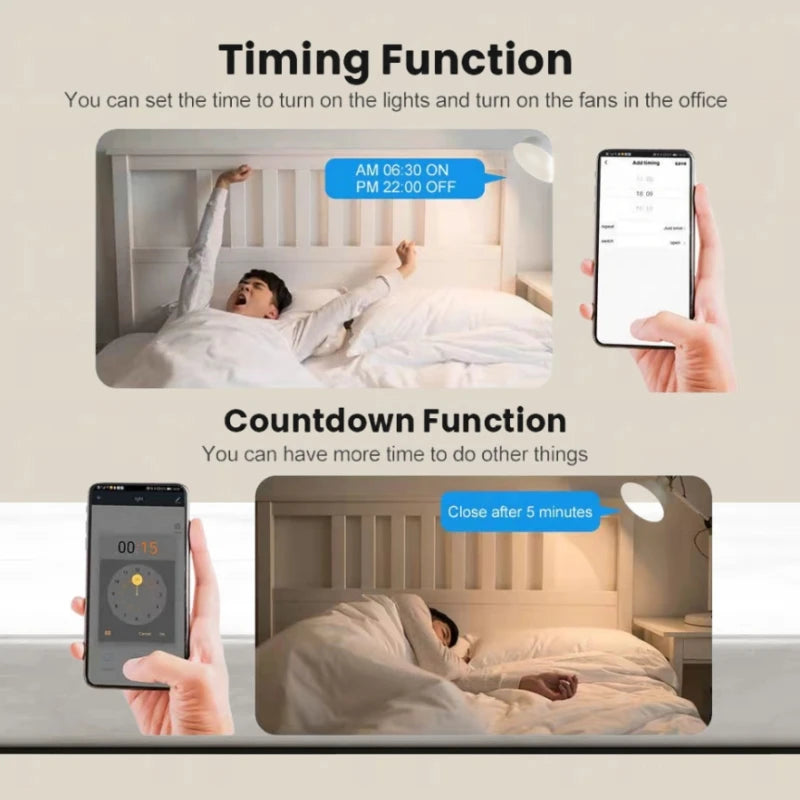 Tuya 16A MINI Wifi Switch DIY 1-way Remote Control